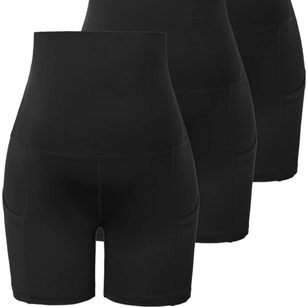 Maacie Maternity Yoga Shorts Over Bump Athletic Shorts- 3 pairs, size XL